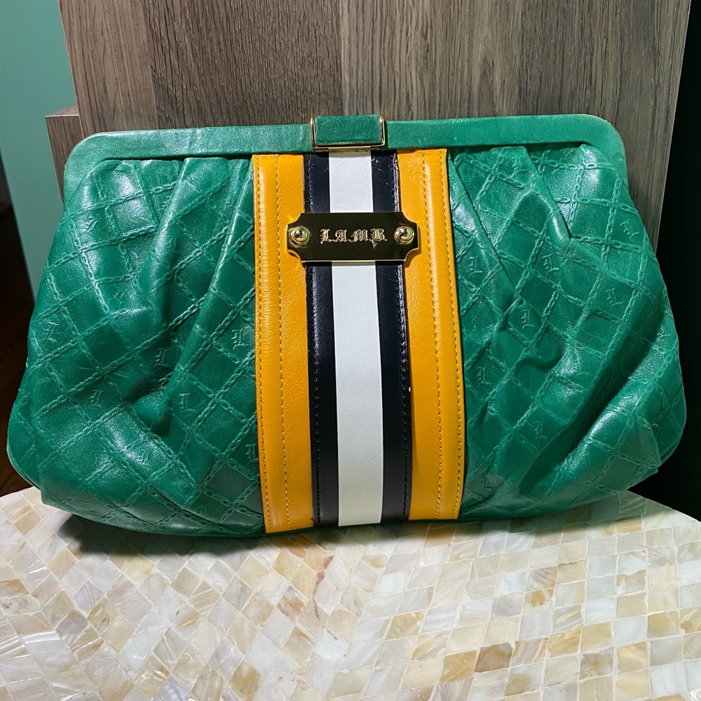 L.A.M.B. Vintage Leather Clutch — Rare!